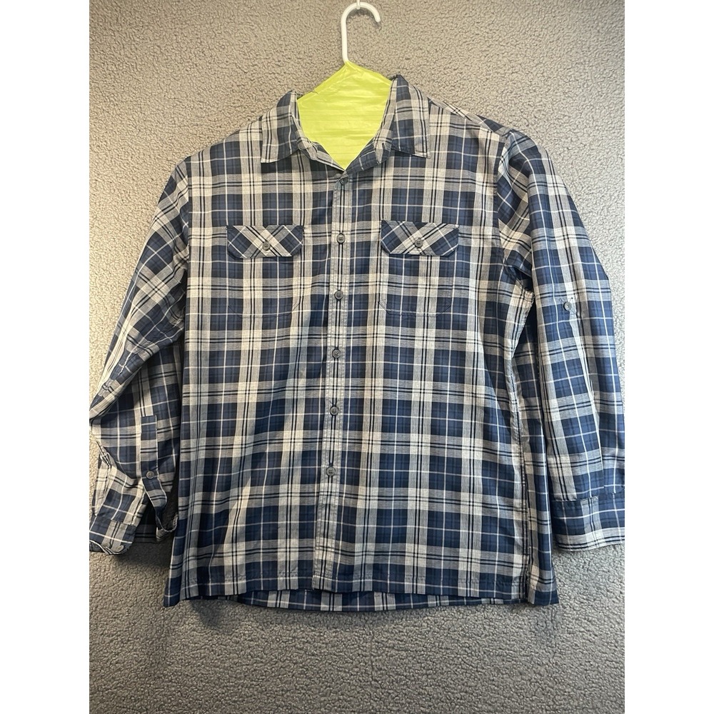 Croft & Barrow Dress  Shirt  Mens  Large  Plaid Flannel Lined‎